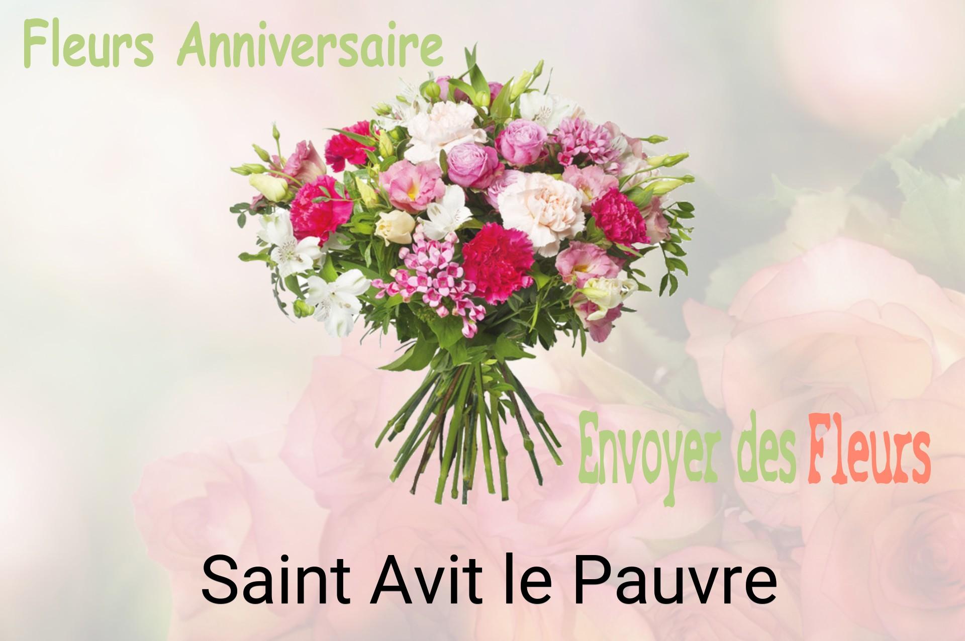 Bouquet de fleurs d’anniversaire livré à Saint-Avit-le-Pauvre