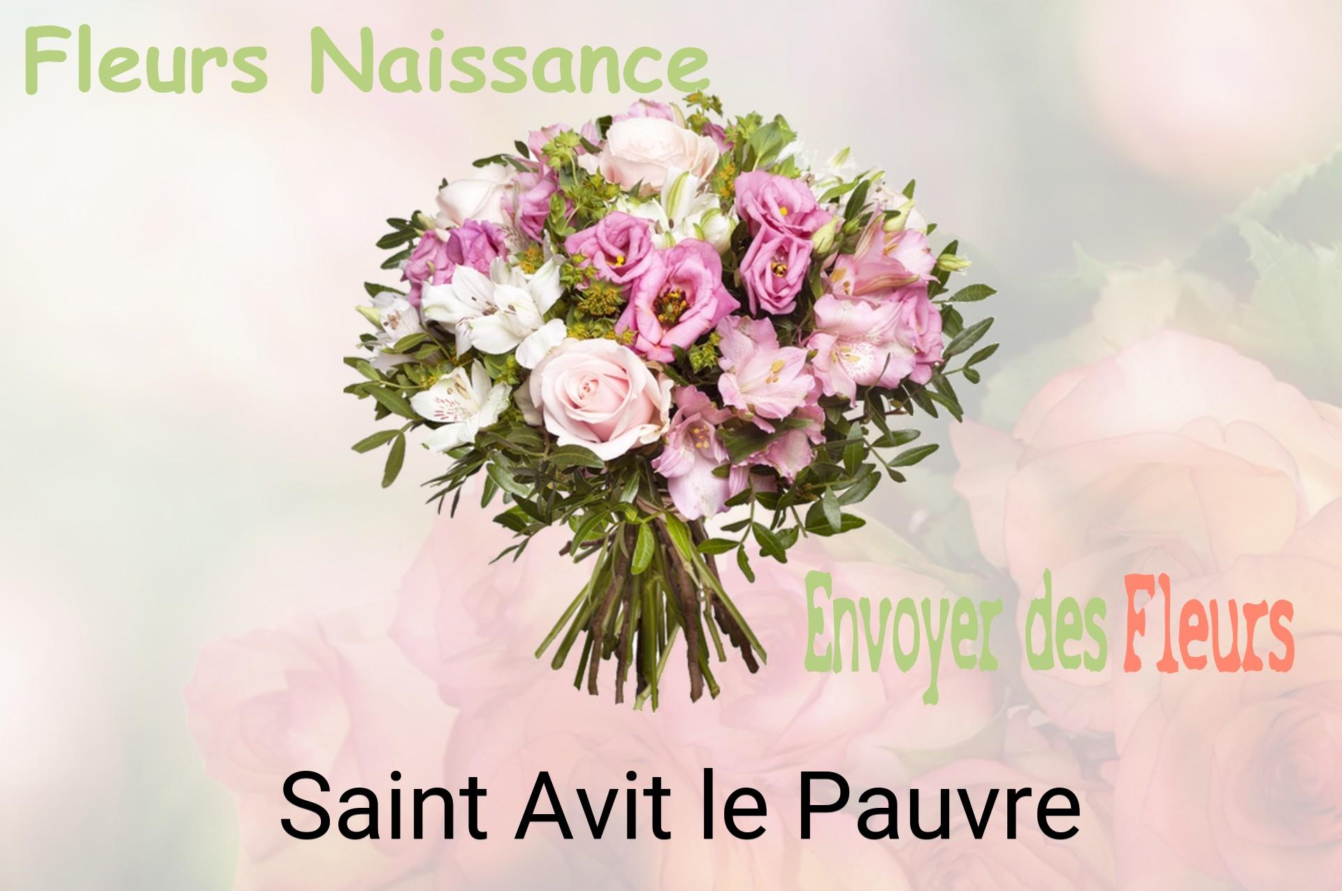 Bouquet de fleurs de naissance livré à Saint-Avit-le-Pauvre