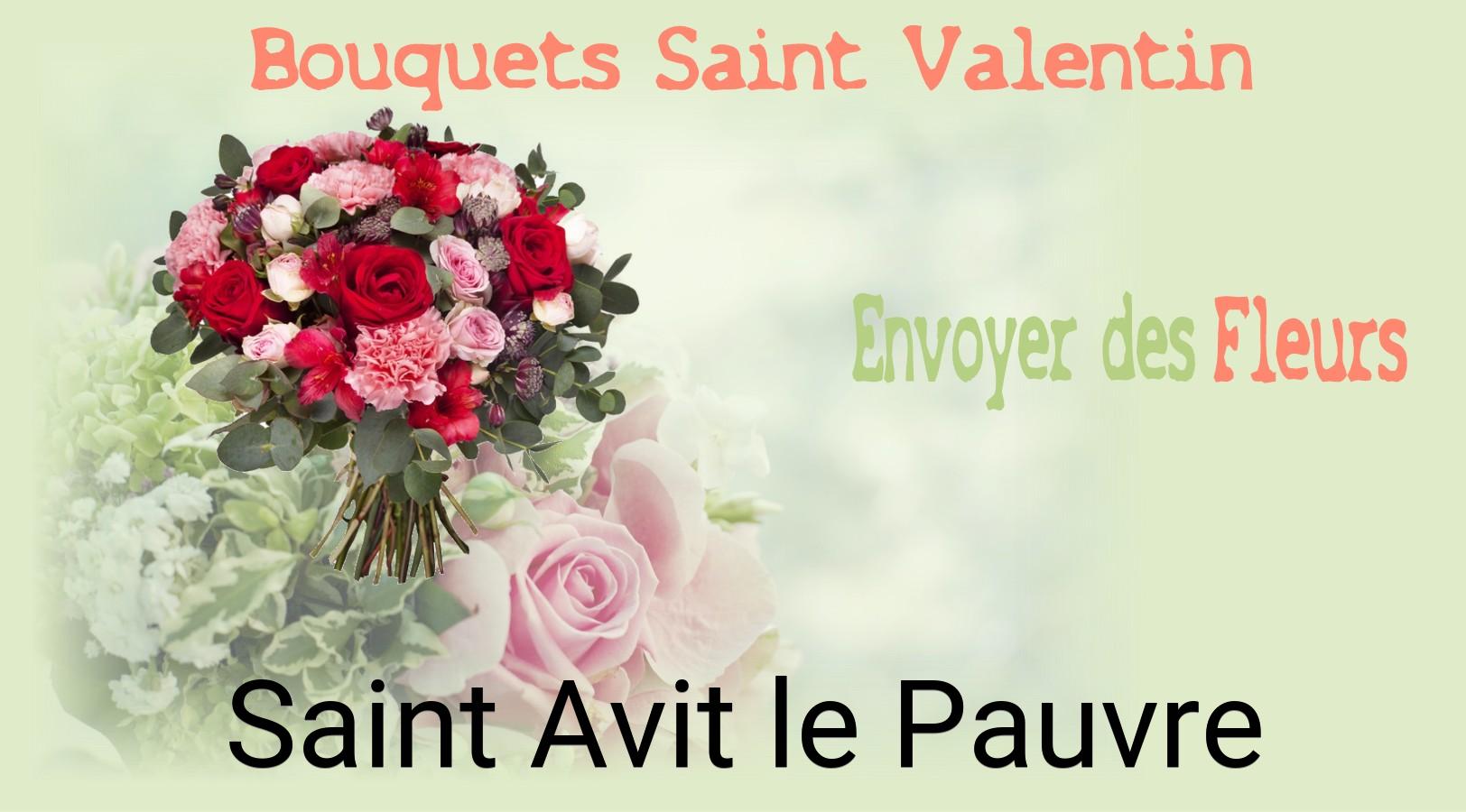 Roses de Saint-Valentin livrées à Saint-Avit-le-Pauvre